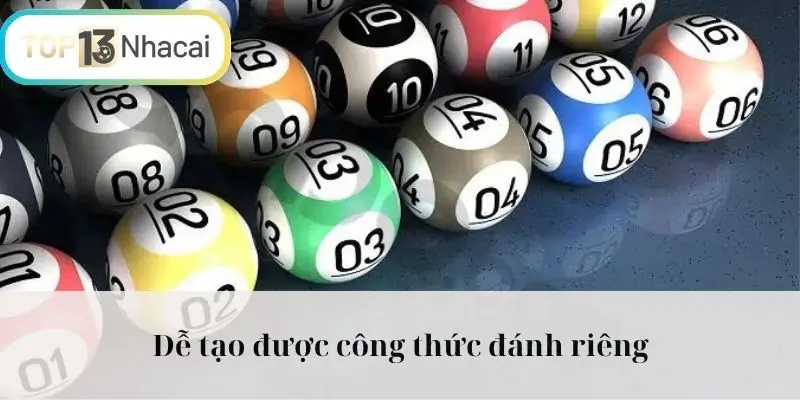 Dễ tạo được công thức đánh riêng