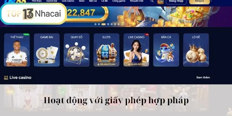 Nền tảng hoạt động hợp pháp